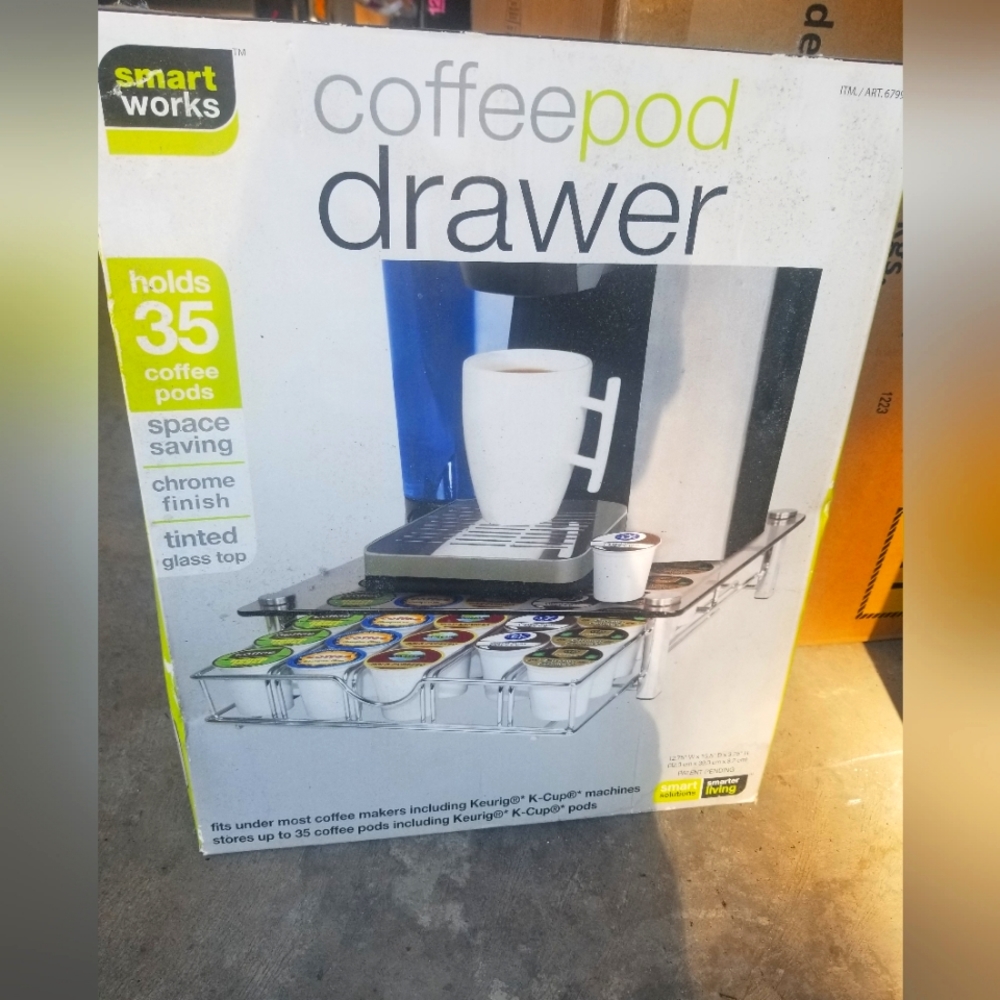 Smart works coffee pod drawer